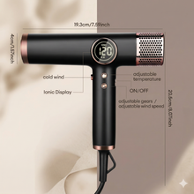 5-in-1 Ionic Hair Dryer Set with 1800W Power and LCD Display