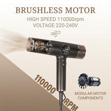 5-in-1 Ionic Hair Dryer Set with 1800W Power and LCD Display